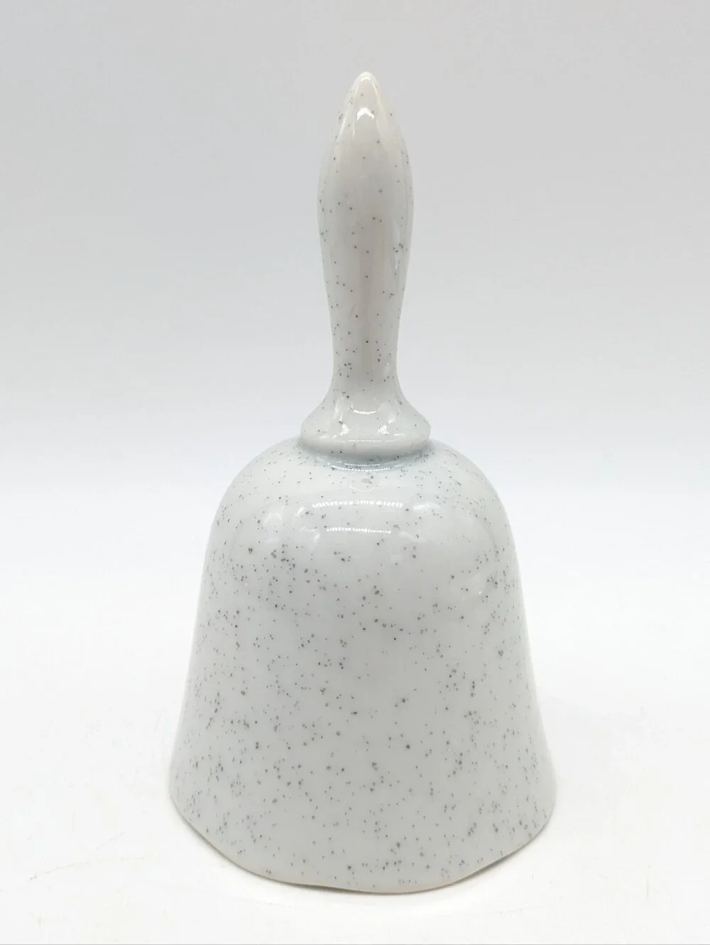 South Carolina Speckled Grey Pink Floral Peach Outline Ceramic Souvenir Bell
